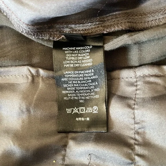 Anthropologie Dark grey shimmering Cargo Pants - Picture 10 of 12